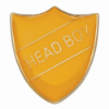 Scholar Pin Badge Head Boy Yellow 25mm