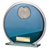 Seismic Multisport Circle Plaque Blue & Silver 145mm