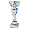 Mystify Cup Silver & Blue 340mm