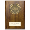 Reward Wreath Plaque Walnut 150x110mm