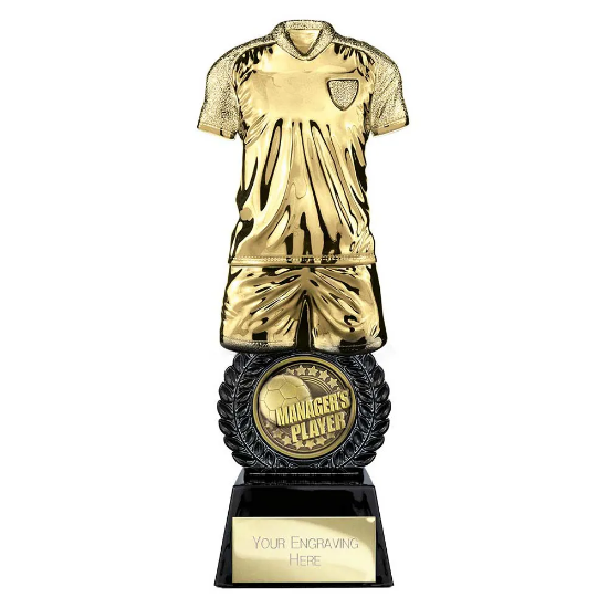 Intensity Football Managers Player Award Gold & Carbon Black 260mm