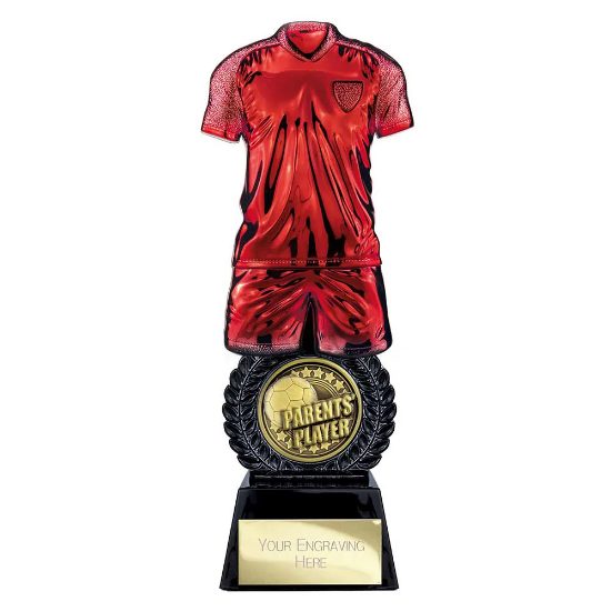 Intensity Football Parents Player Award Red & Carbon Black 260mm