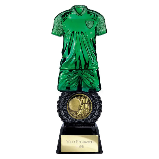 Intensity Football Top Scorer Award Green & Carbon Black 260mm