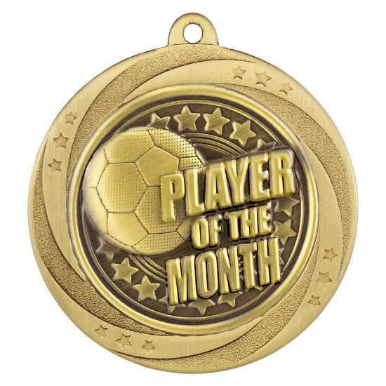 Superstar Player of Month Medal Gold 60mm