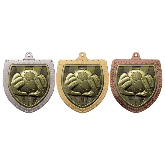 Cobra Football Goal Keeper Shield Medal