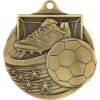 Power Strike Football Medal Antique Gold 70mm