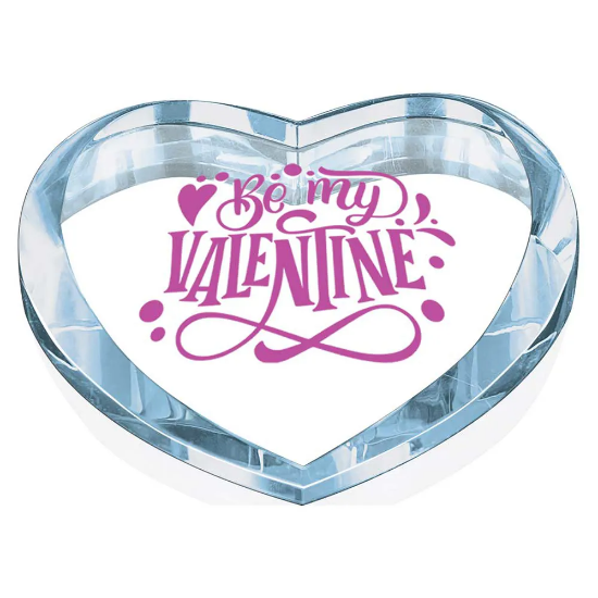 Passion Heart Paperweight 90mm (20mm Width)