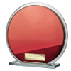 Seismic Multisport Circle Mirror Glass Red & Silver 145mm (8mm Thick)