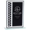 Titanium Mirrored Glass Award Black 180mm (8mm Thick)