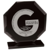 Octave Glass Award Jet Black 170mm  (10mm Thick)