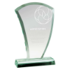 The Wave Jade Glass Award 215mm (15mm Width)