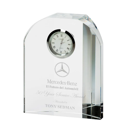 Prestige Crystal Clock 120mm (30mm Width)