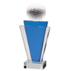 Gauntlet Golf Crystal Award 200mm  (10mm Width)