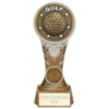Ikon Tower Golf Award Antique Silver & Gold 175mm