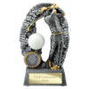 Blast Out Golf Male Resin Award Antique Silver 160mm