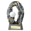 Blast Out Golf Female Resin Award Antique Silver 160mm
