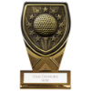 Fusion Cobra Golf Plaque Award Black & Gold 110mm