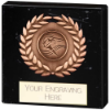 Tribute Wreath Medallion Marble Award Bronze 75mm
