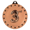 Cascade Stars 3rd Place Medal Bronze 50mm