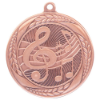 Typhoon Music Medal Antique Bronze 55mm