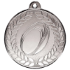 Aviator Rugby Medal Antique Silver 50mm