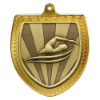 Cobra Swimming Shield Medal Gold 75mm