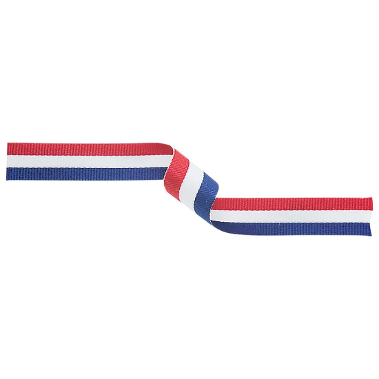 Medal Ribbon Red/White/Blue 395x10mm