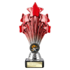 5 Star Trophy Red and Silver 190mm