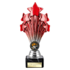 5 Star Trophy Red and Silver 200mm