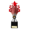 5 Star Trophy Red and Silver 220mm