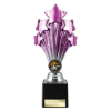 5 Star Trophy Purple and Silver 220mm