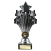 5 Star Trophy Black and Silver 190mm