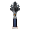 5 Star Multisport Tube Trophy Black & Silver 290mm