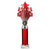 5 Star Multisport Tube Trophy Red and Silver 315mm
