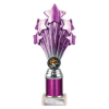 5 Star Multisport Tube Trophy Purple and Silver 240mm