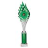 Wildfire Multisport Tube Trophy Green and Silver 365mm