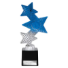 Trinity Star Multisport Plastic Trophy Blue & Silver 215mm