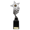 Innov8 Star Plastic Trophy Silver & Black 275mm