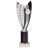 Glamstar Plastic Tube Trophy Black 290mm