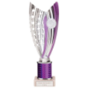 Glamstar Plastic Tube Trophy Purple 240mm