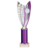 Glamstar Plastic Tube Trophy Purple 315mm