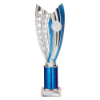 Glamstar Plastic Tube Trophy Blue 315mm