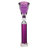 Cobra Star Multisport Tube Trophy Silver & Purple 380mm
