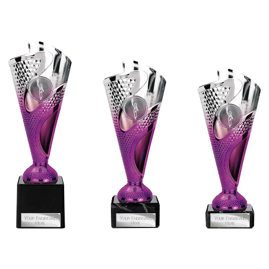 Rodeo Trophy Silver & Purple