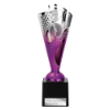 Rodeo Trophy Silver & Purple 215mm