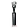 Rodeo Multisport Tube Trophy Silver & Black 365mm