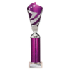 Hurricane Multisport Plastic Tube Cup Silver & Purple 300mm