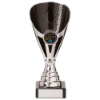 Rising Stars Premium Plastic Trophy Silver & Black 175mm