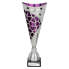 Vivid Trophy Silver & Purple 340mm