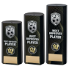 BLACK PLASTIC FILLED COLUMN FOOTBALL MOST IMPROVED PLAYER (1in CEN)